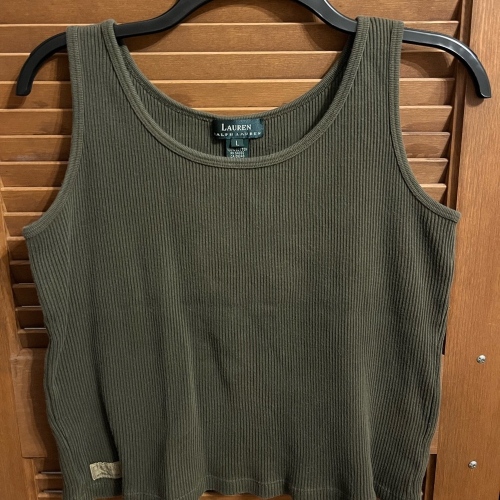 Polo Ralph Lauren green tank top